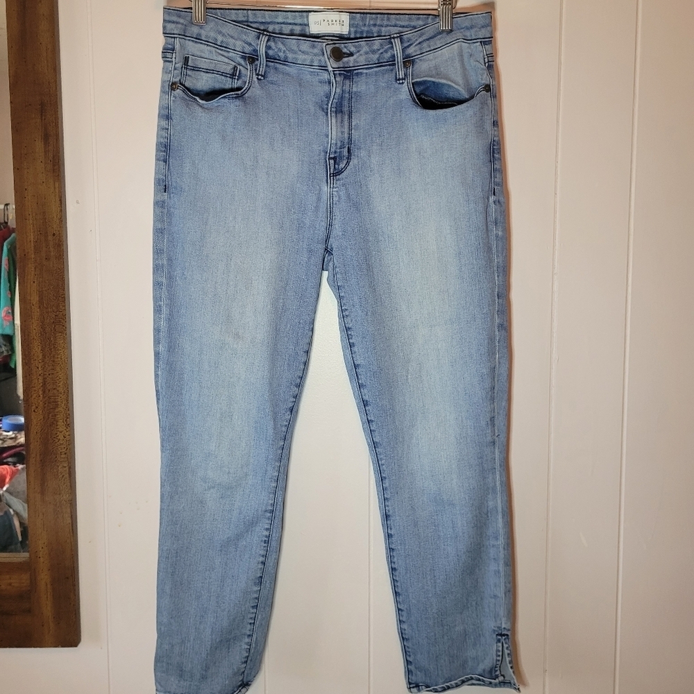 PARKER SMITH Light Blue Ankle Jeans